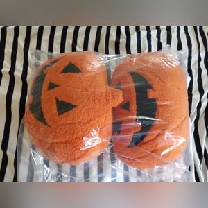 Target Hyde and Eek Halloween Sherpa Pumpkin Pillow Set of 2